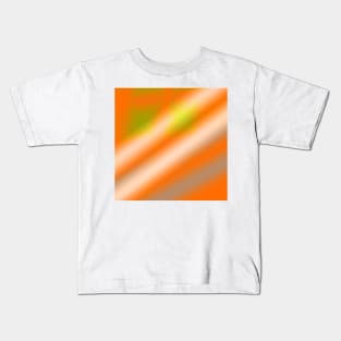 orange white yellow abstract texture design Kids T-Shirt